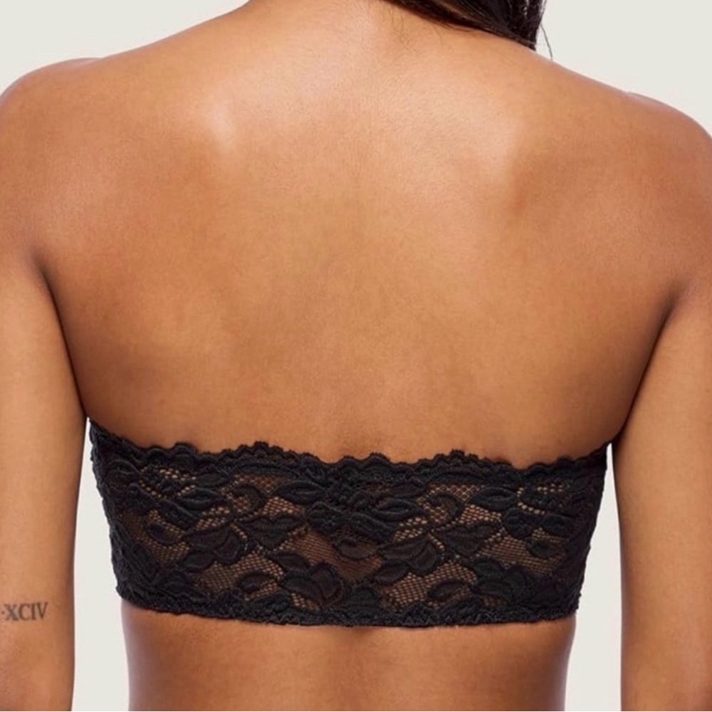🖤Black Lace Bandeau Bralette | Strapless Boho Layering Top 🖤 - Picture 4 of 4
